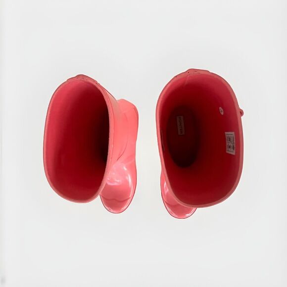 Pink Hunter Rain Boots Womens Size 7 Pink Gloss HUNTER Original Short Boots - Picture 4 of 9